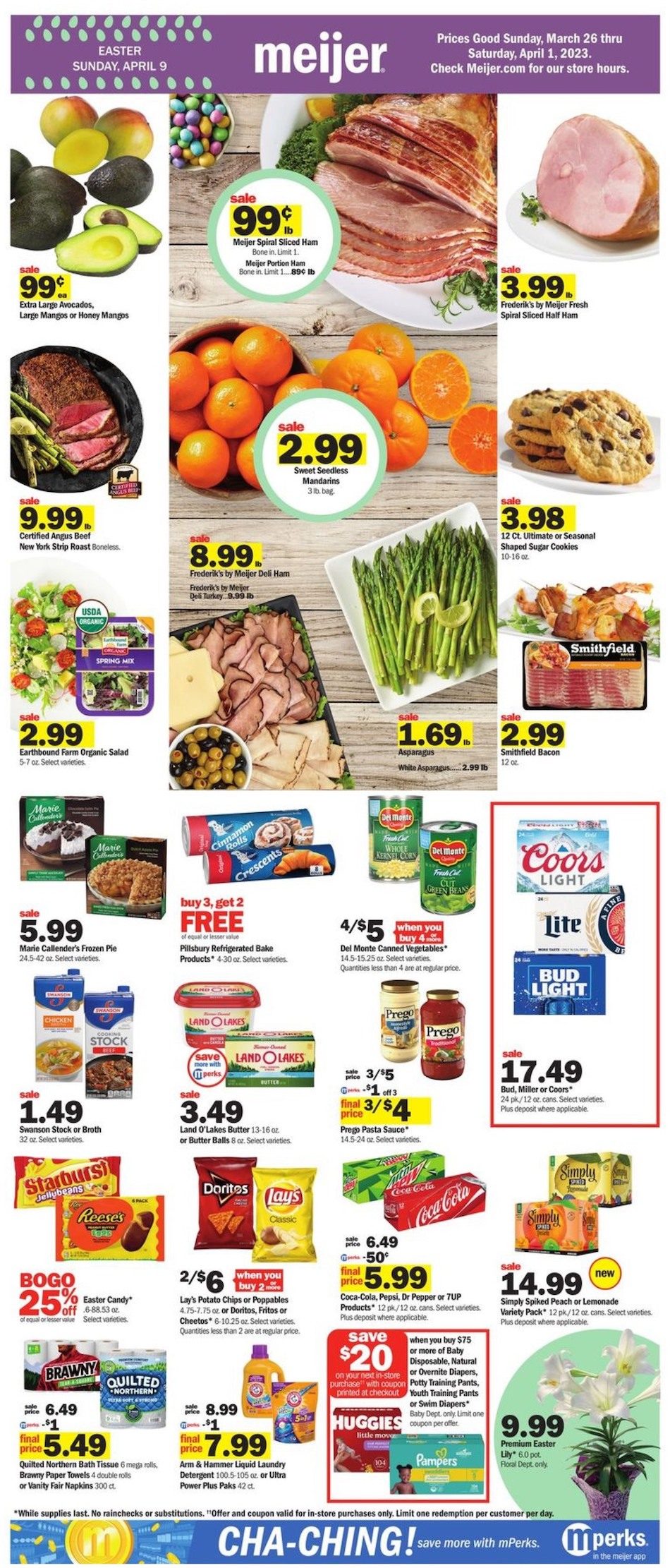 Meijer Weekly Ad Easter 26th March – 1st April 2023 Page 1
