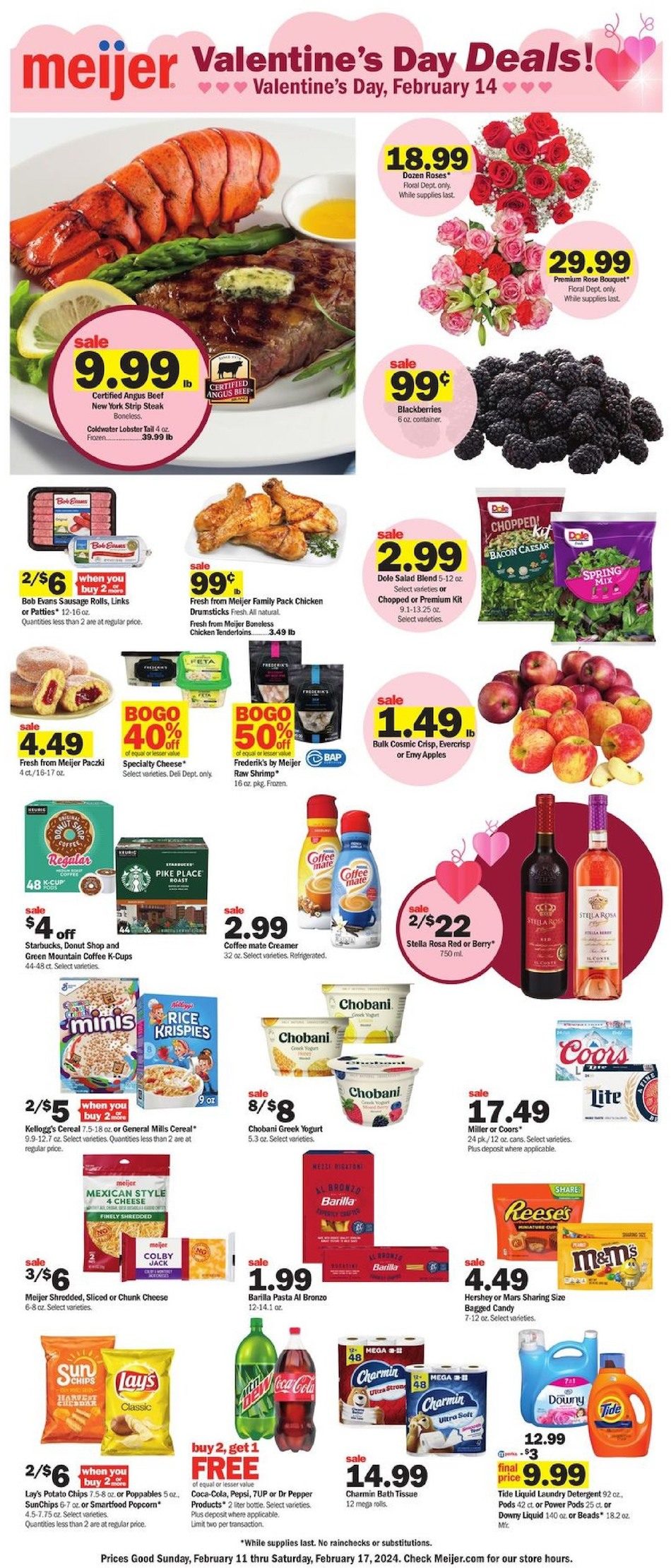 Meijer Weekly Sale 11th – 17th February 2024 Page 1