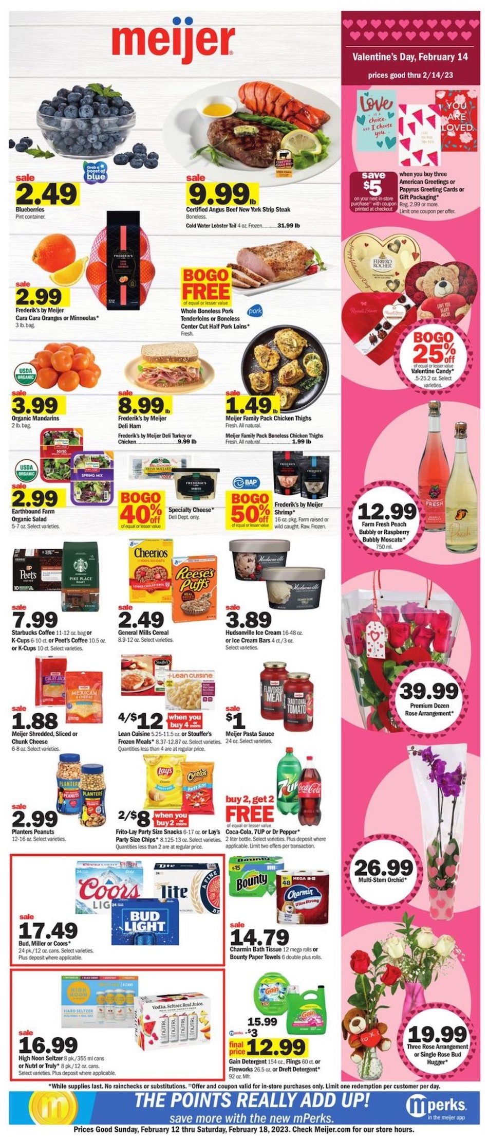 Meijer Weekly Ad Sale February 12th – 18th, 2023 Page 1