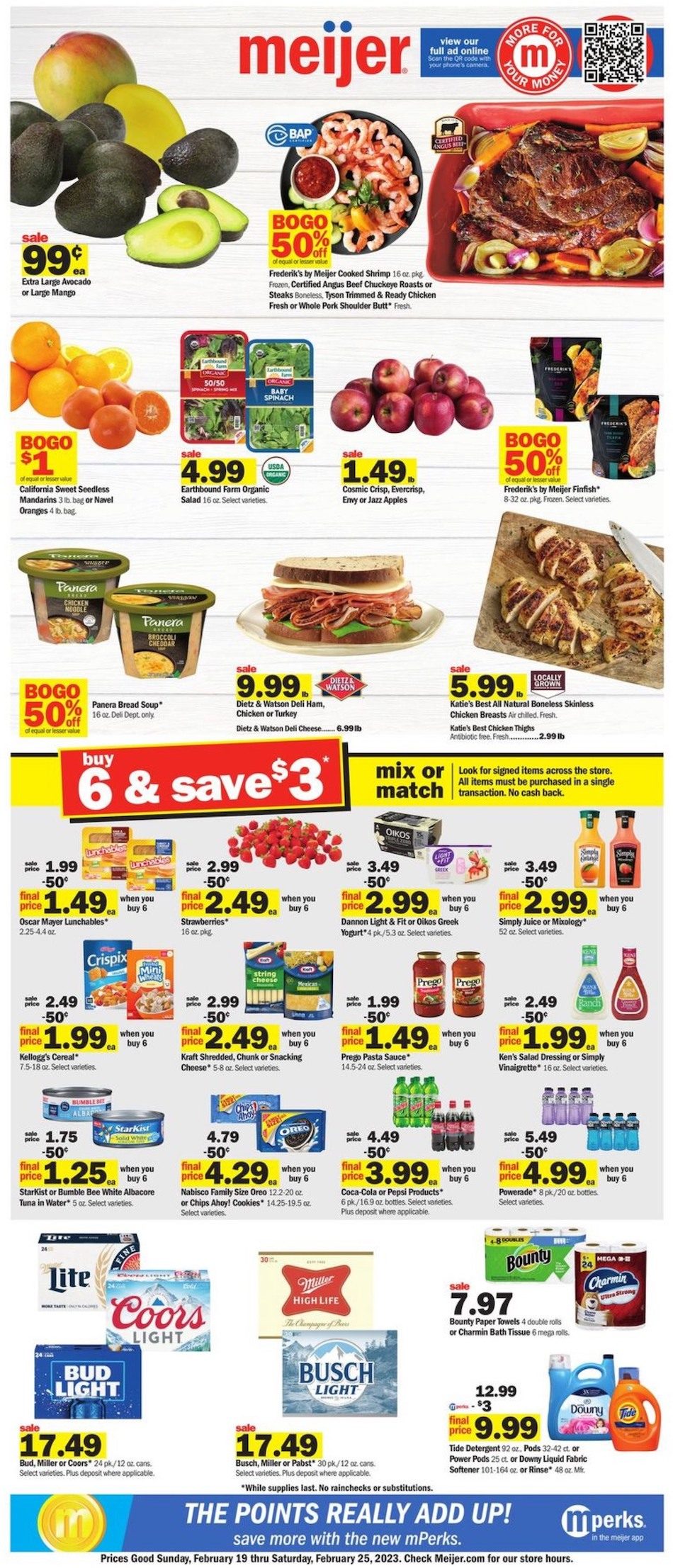 Meijer Weekly Ad 19th – 25th February 2023 Page 1