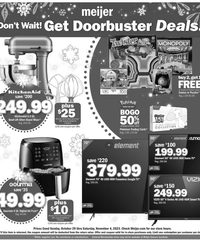 Meijer Weekly Ad Holiday 29th October – 4th November 2023 page 1 thumbnail