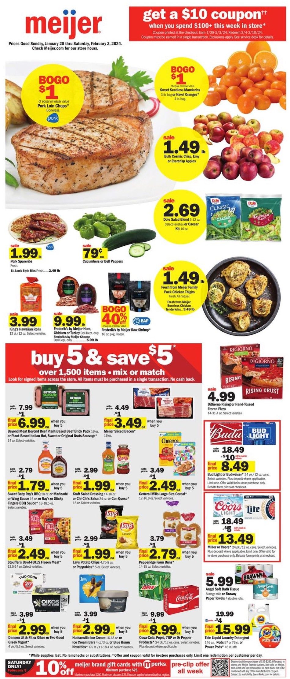 Meijer Weekly Ad 28th January – 3rd February 2024 Page 1