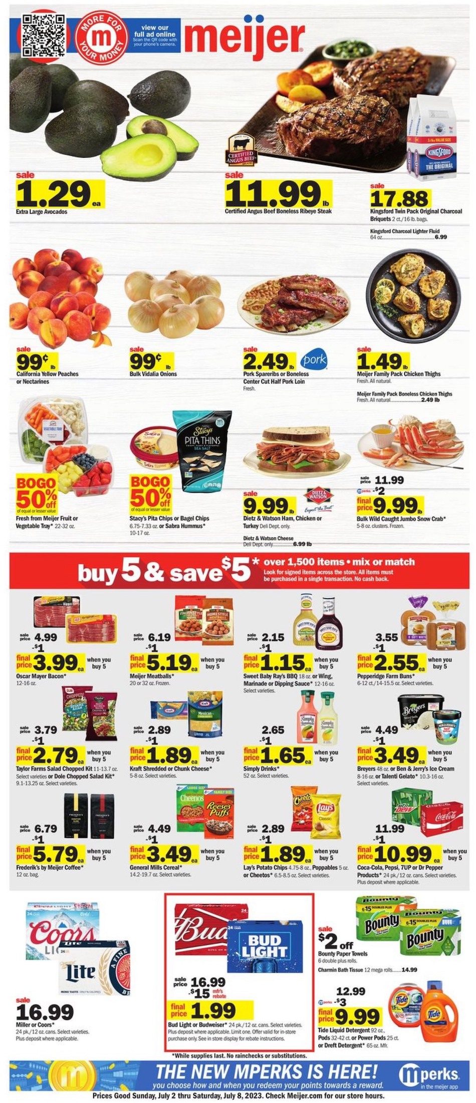 Meijer Weekly Ad 2nd – 8th July 2023 Page 1