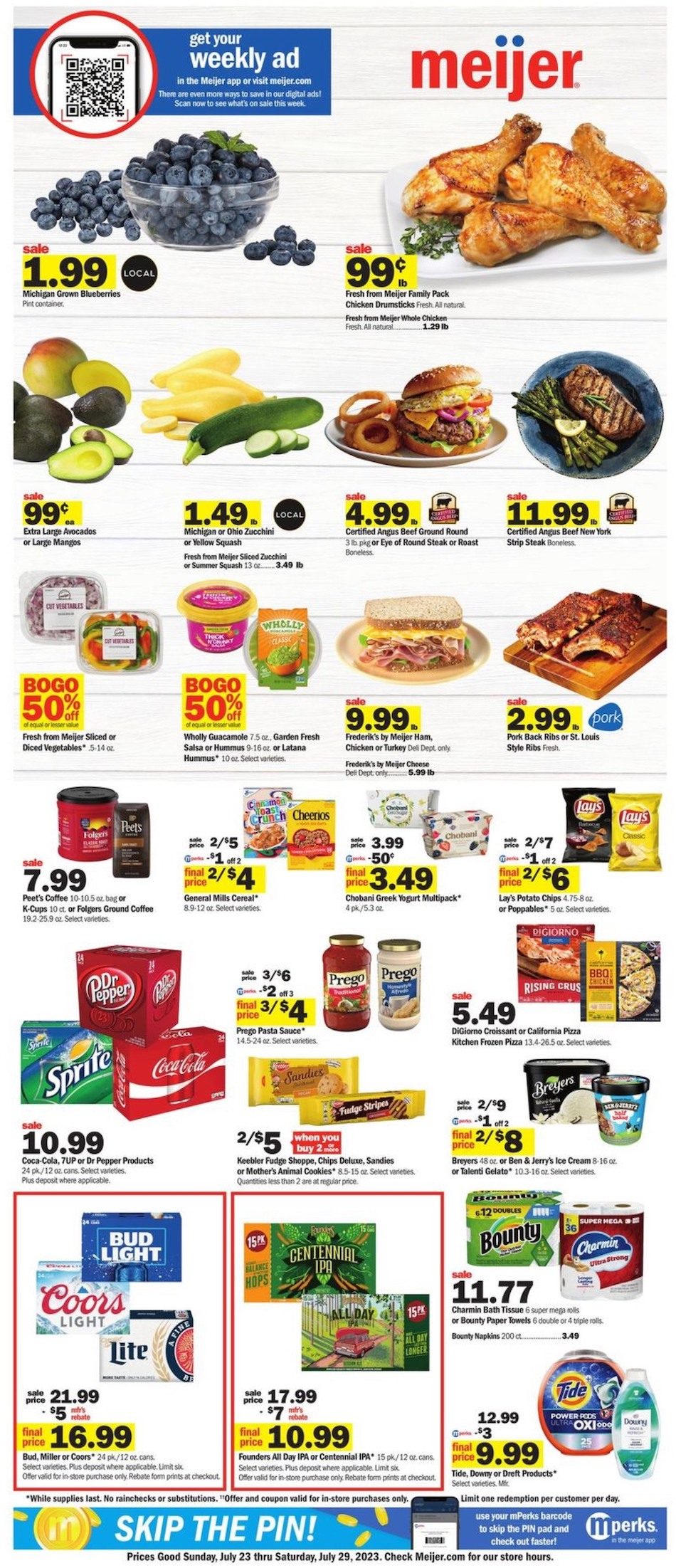 Meijer Weekly Ad 23rd – 29th July 2023 Page 1