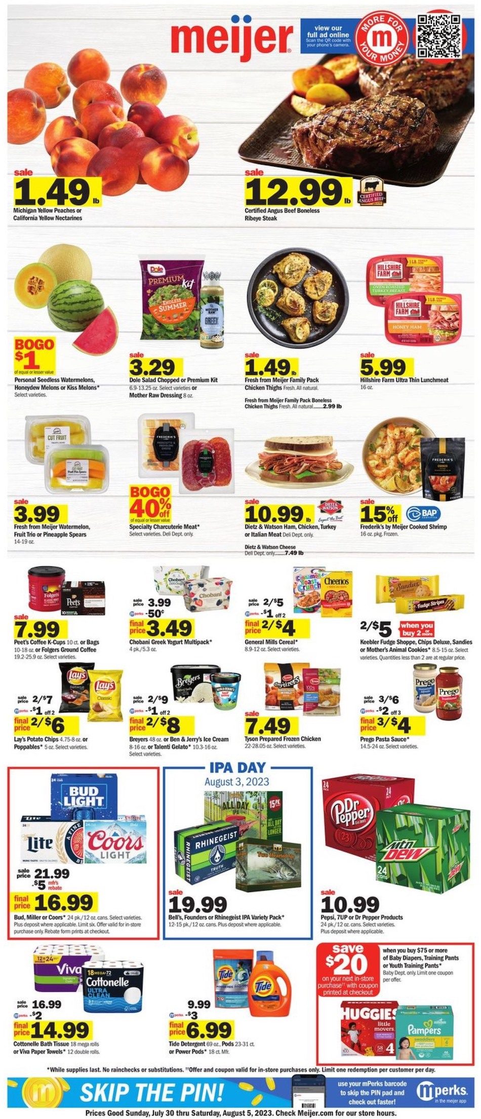 Meijer Weekly Ad 30th July – 5th August 2023 Page 1