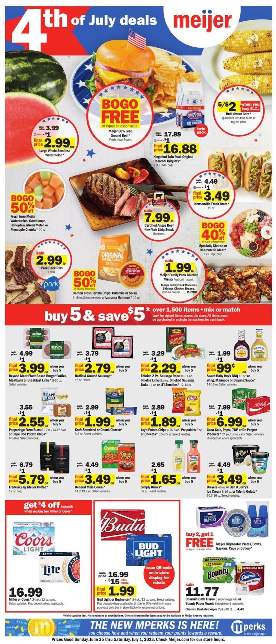Meijer Weekly Ad 25th June – 1st July 2023 Page 1