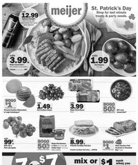 Meijer Weekly Ad St Patrick’s Day 12th – 18th March 2023 page 1 thumbnail