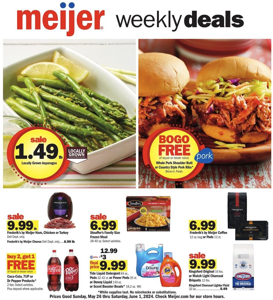 Meijer Weekly Ad 26th May – 1st June 2024 Page 1
