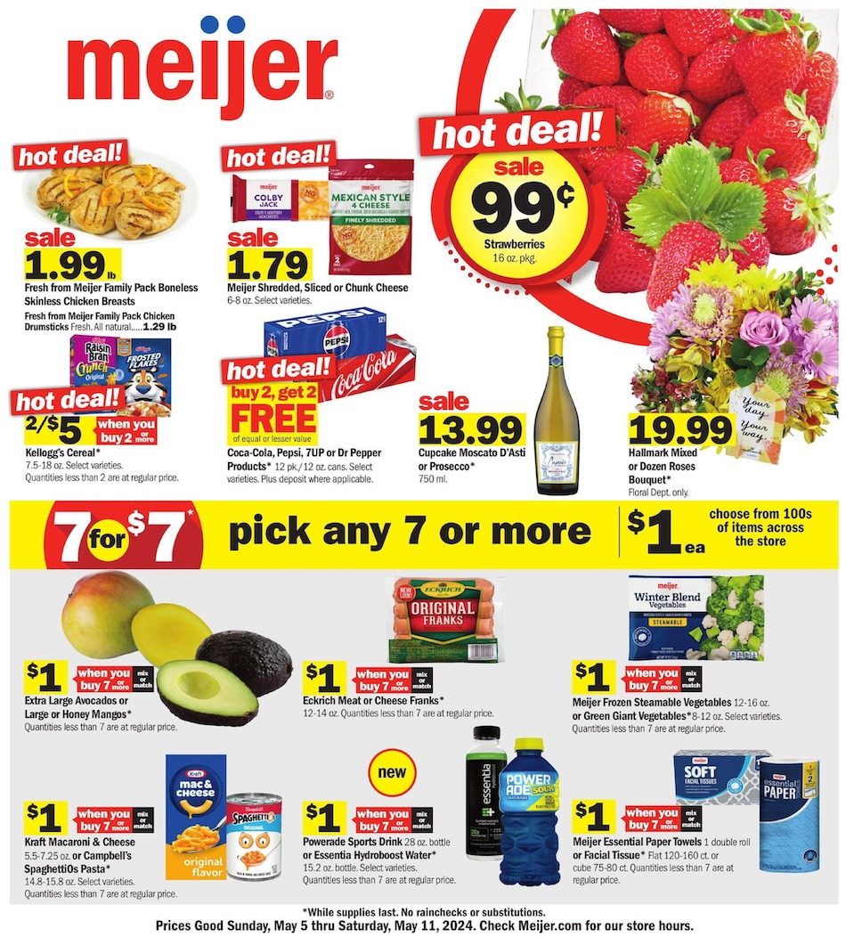 Meijer Weekly Ad 5th – 11th May 2024 Page 1