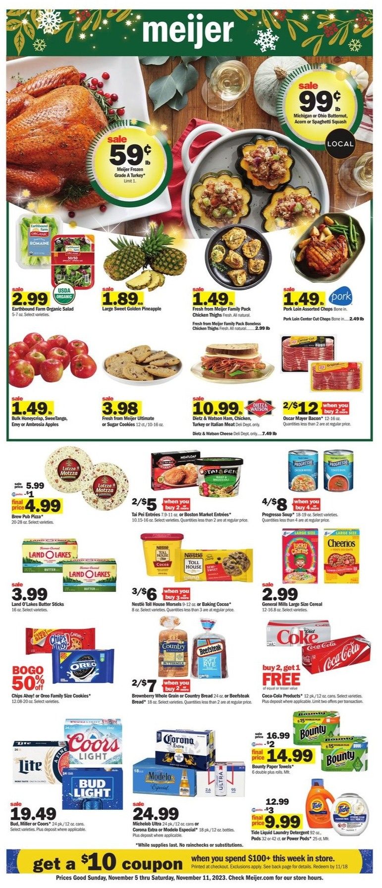 Meijer Weekly Ad 5th – 11th November 2023 Page 1