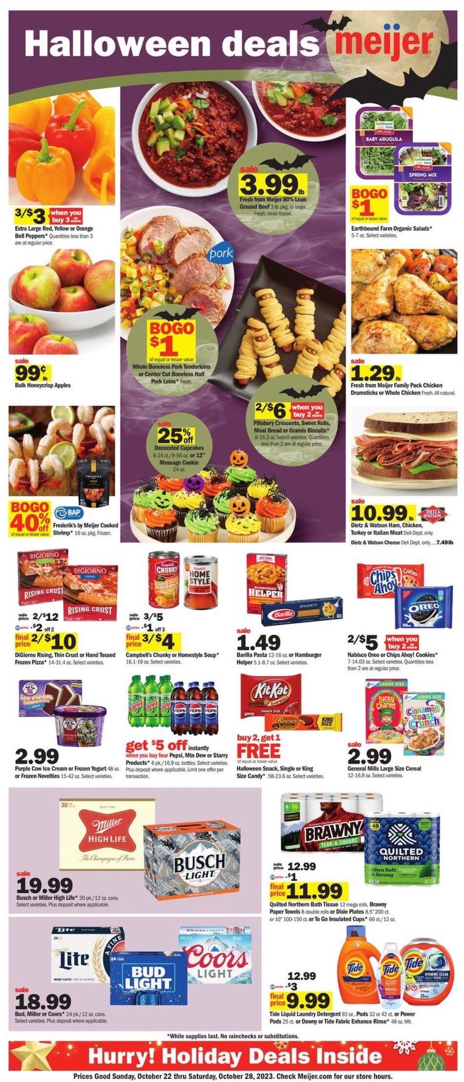 Meijer Weekly Ad 22nd – 28th October 2023 Page 1