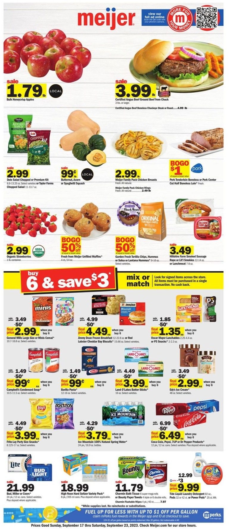 Meijer Weekly Ad 17th – 23rd September 2023 Page 1