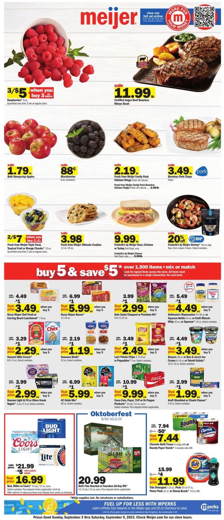 Meijer Weekly Ad 3rd – 9th September 2023 Page 1