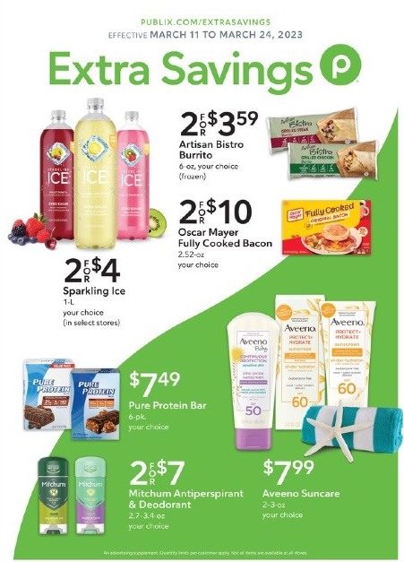 Publix Ad Coupons 11th – 24th March 2023 Page 1