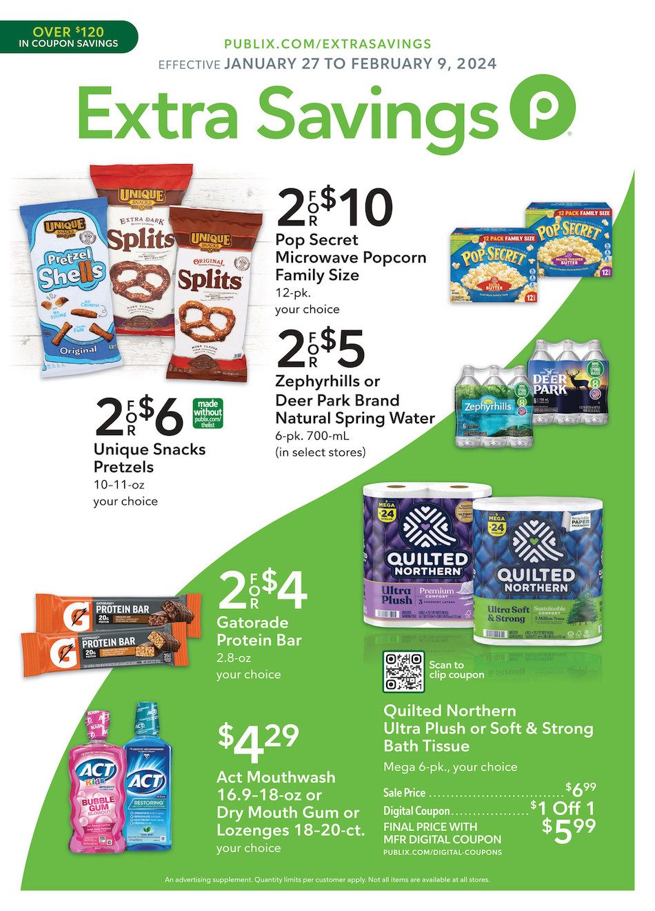 Publix Ad Extra Savings 27th January – 9th February 2024 Page 1