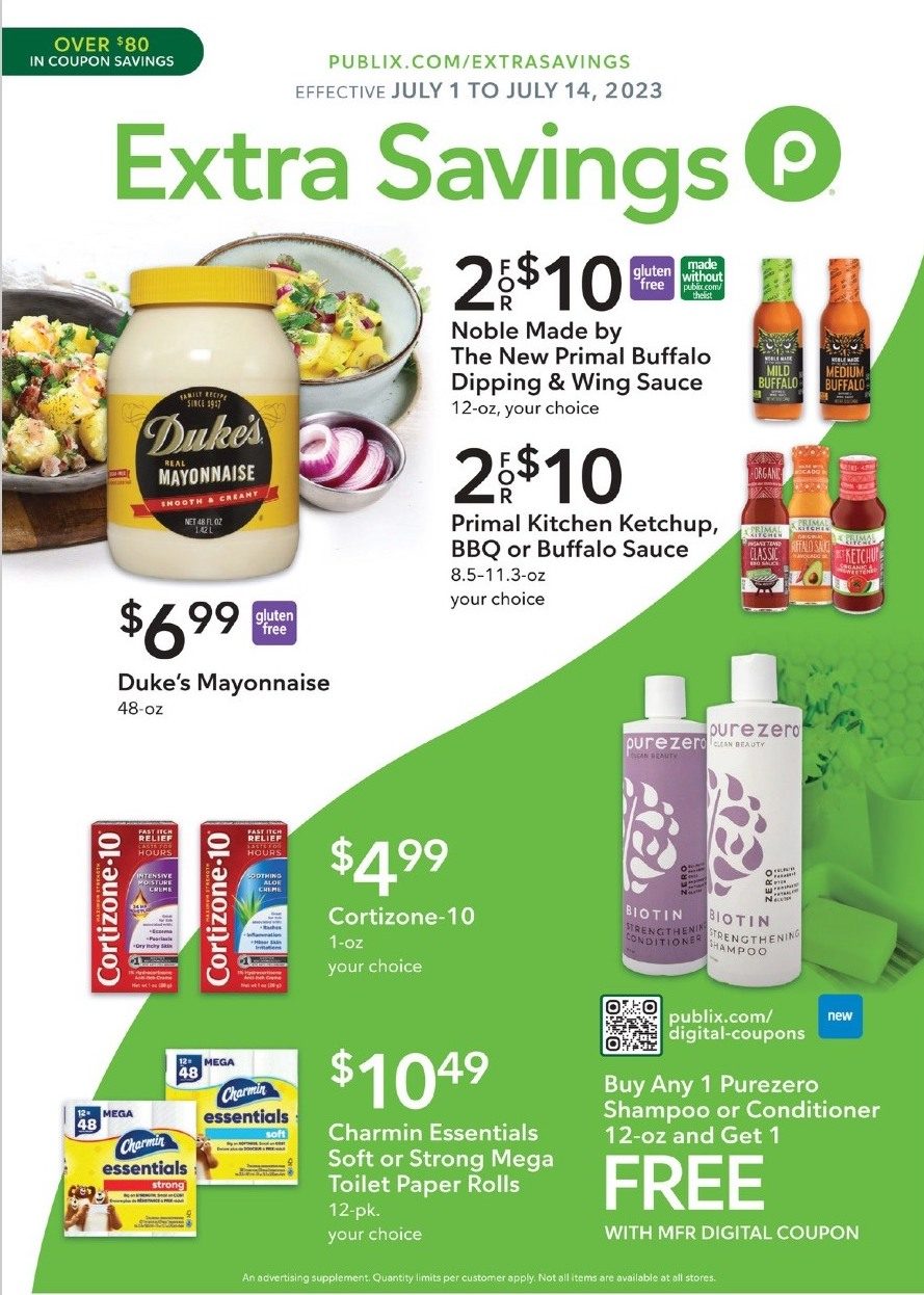 Publix Ad Extra Savings 1st – 14th July 2023 Page 1
