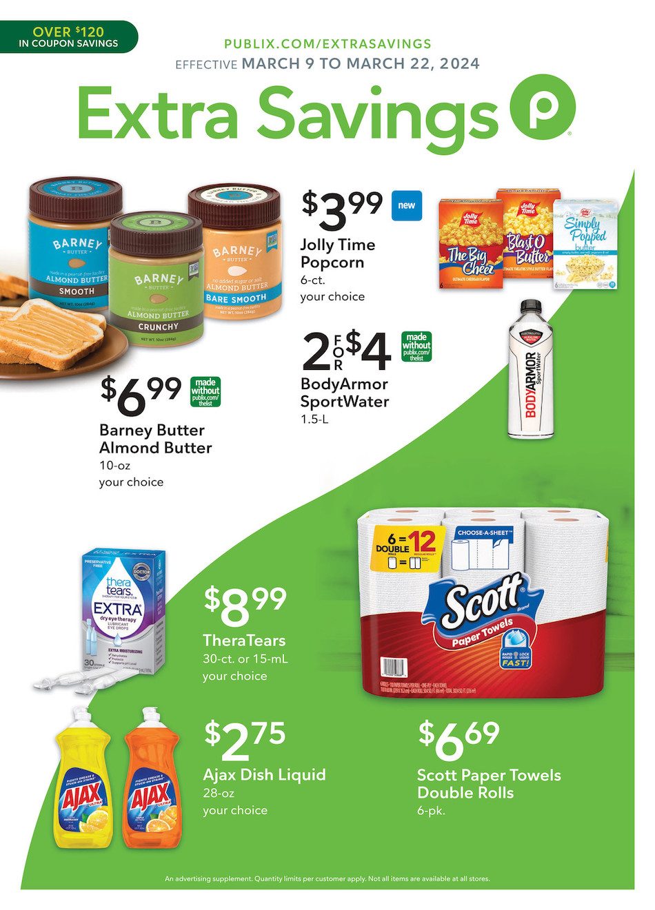 Publix Ad Extra Savings 9th – 22nd March 2024 Page 1