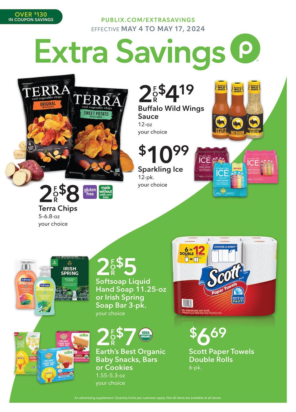Publix Ad Extra Savings 4th – 17th May 2024 Page 1