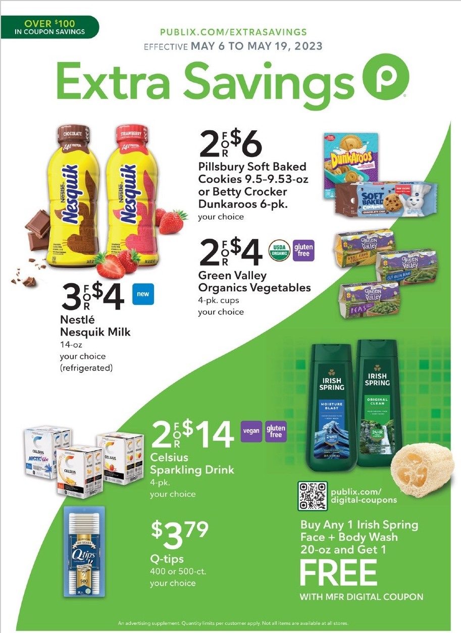 Publix Ad Extra Savings 6th – 19th May 2023 Page 1