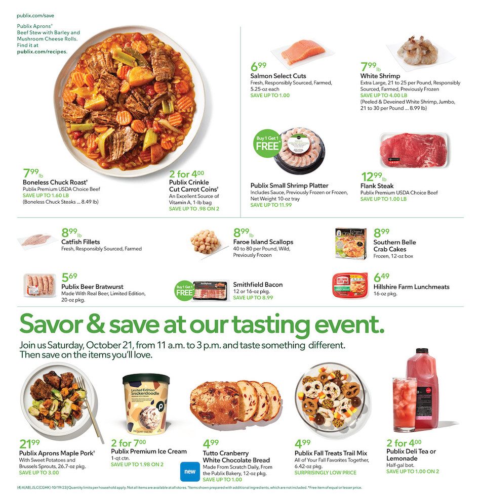Publix Ad Fall Products 18th – 24th October 2023 Page 1