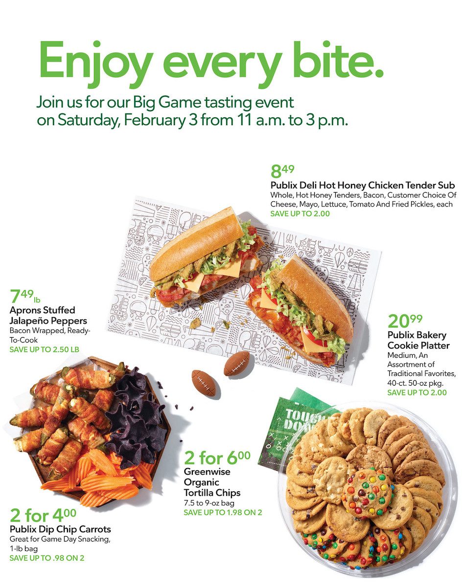 Publix Ad Feb Product Sampling 24th – 30th January 2024 Page 1