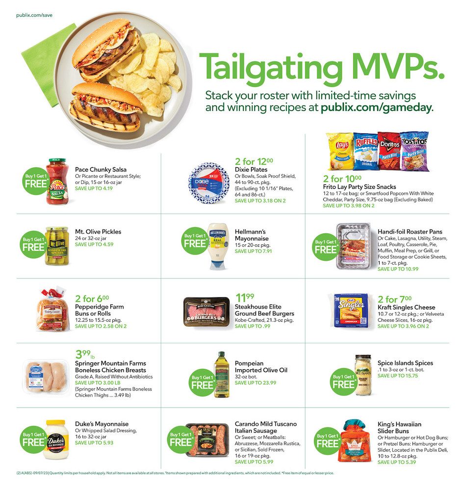 Publix Ad Tailgating 6th – 19th September 2023 Page 1