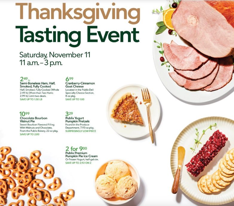 Publix Thanksgiving Tasting Event 8th – 14th November 2023 Page 1