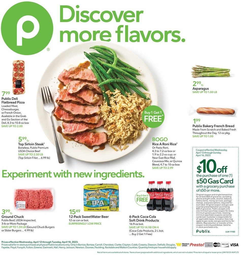 Publix Weekly Ad Sale 12th – 18th April 2023 Page 1