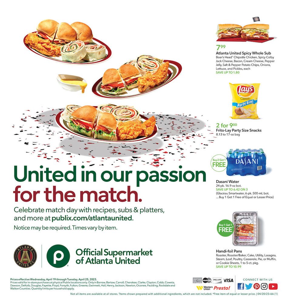 Publix Weekly Ad Sale 19th – 25th April 2023 Page 1