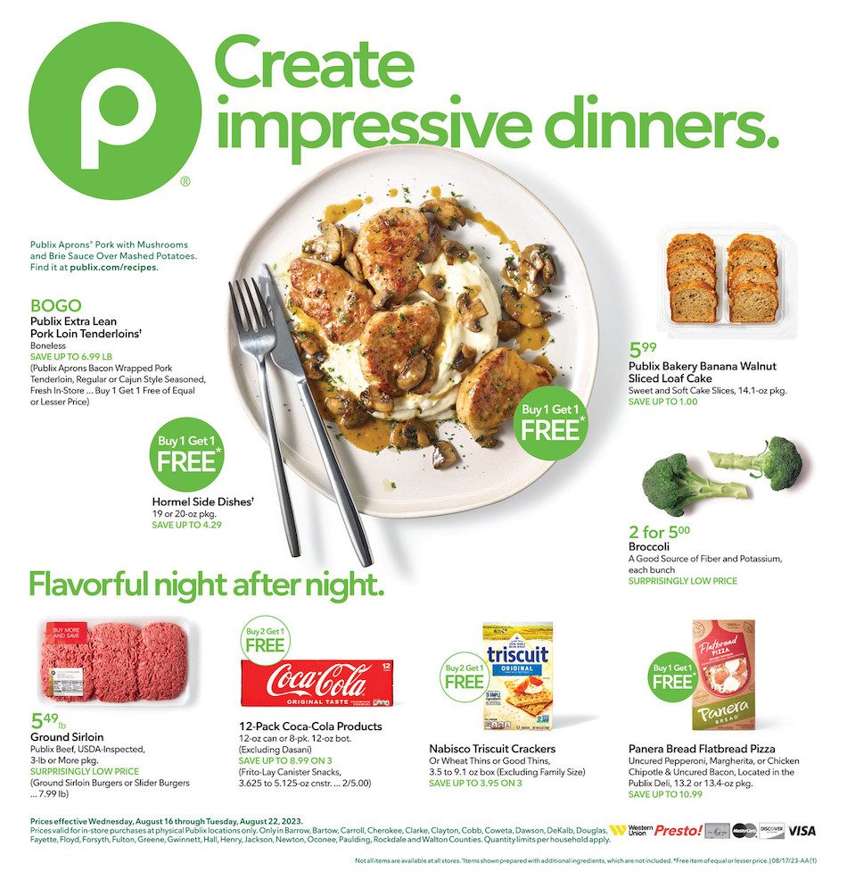 Publix Weekly Ad 16th – 22nd August 2023 Page 1