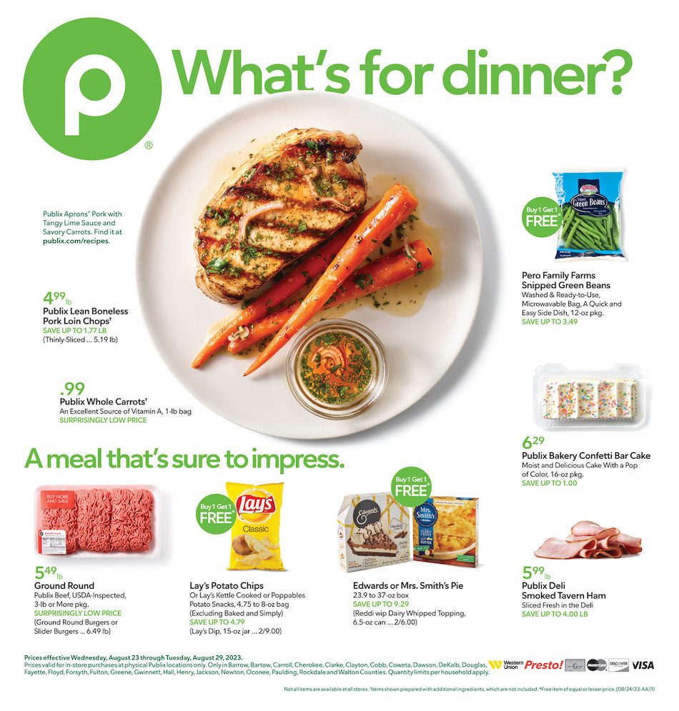 Publix Weekly Ad 23rd – 29th August 2023 Page 1