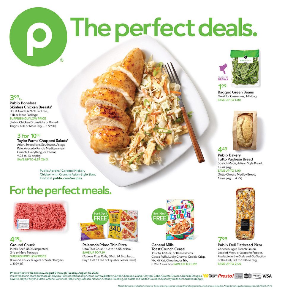 Publix Weekly Ad 9th – 15th August 2023 Page 1
