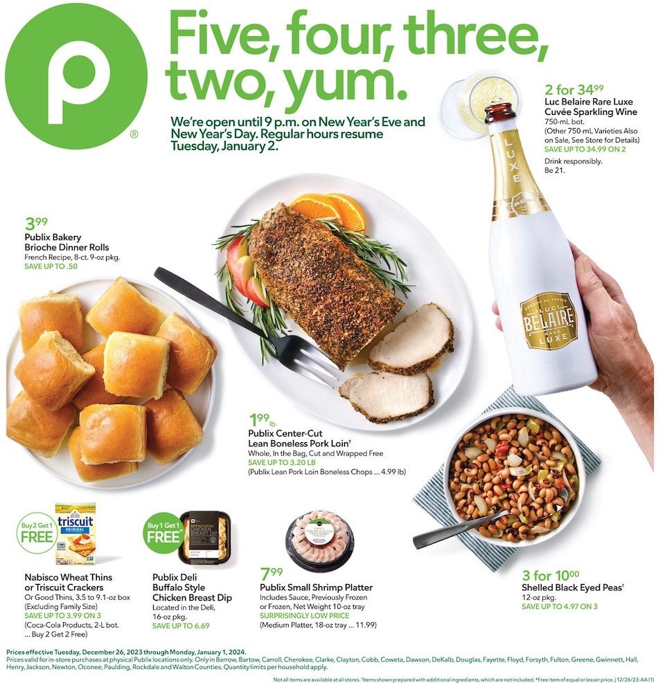 Publix Weekly Ad 26th December – 1st January 2024 Page 1