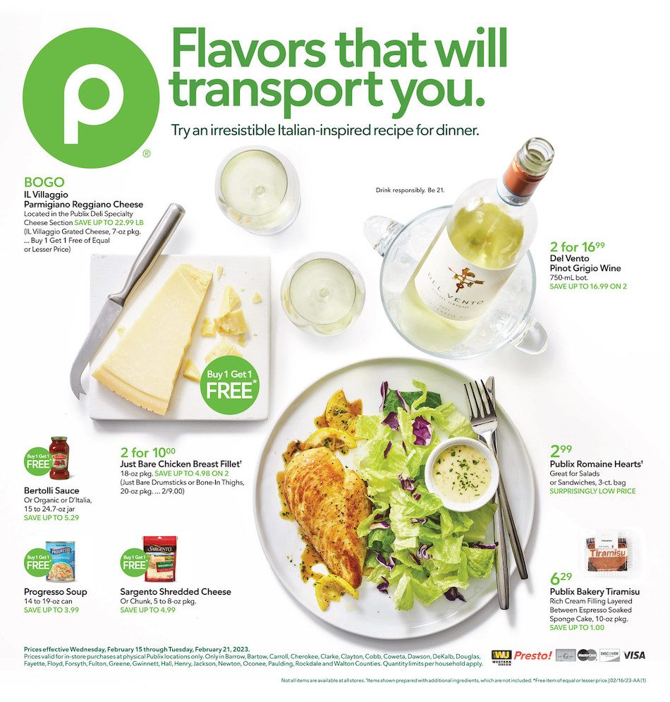 Publix Weekly Ad Sale 15th – 21st February 2023 Page 1