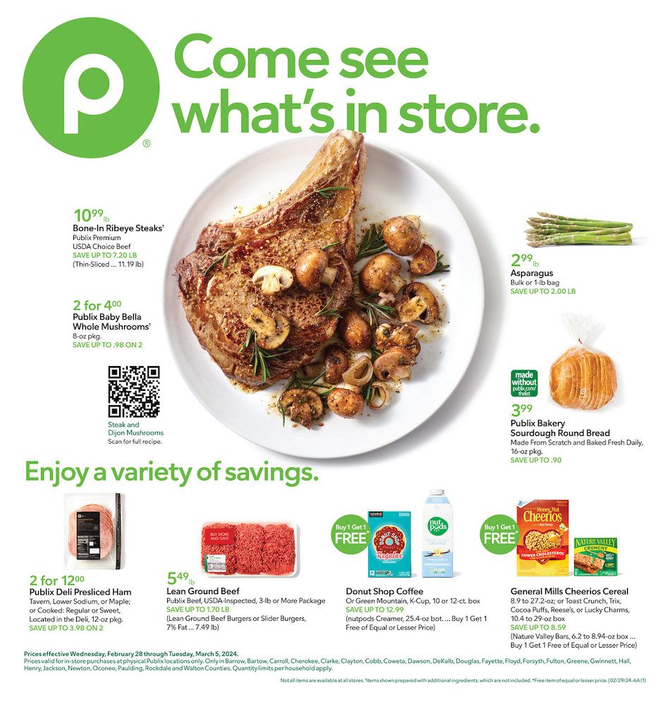 Publix Weekly Ad 28th February – 5th March 2024 Page 1