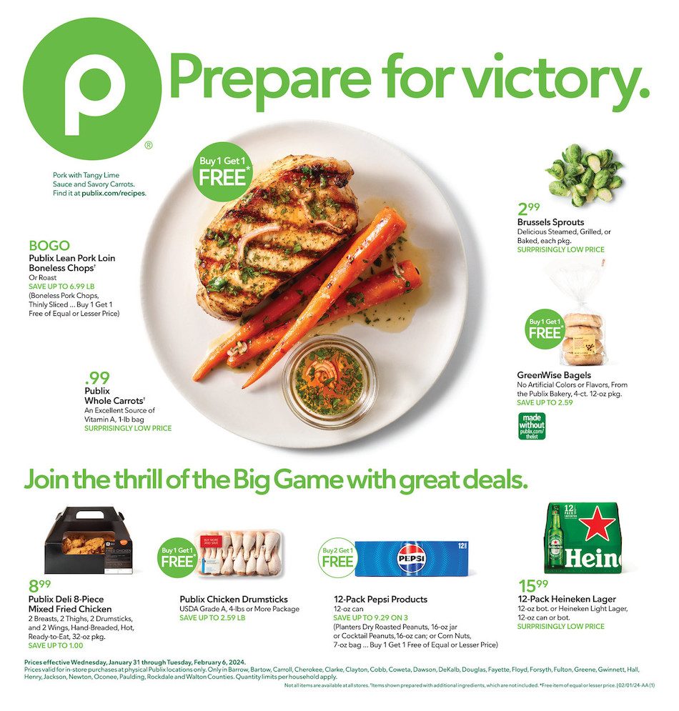 Publix Weekly Ad 31st January – 6th February 2024 Page 1