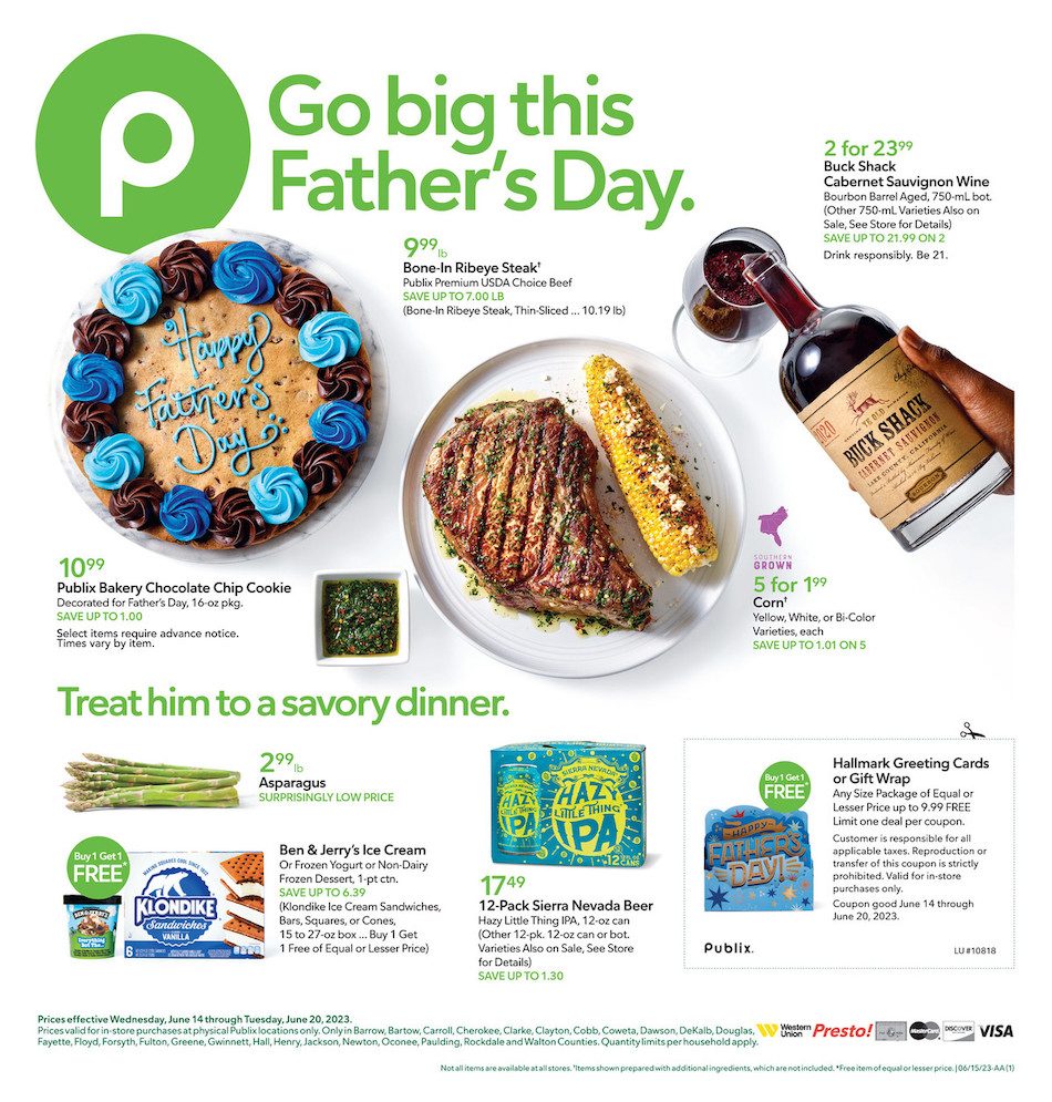 Publix Weekly Ad 14th – 20th June 2023 Page 1