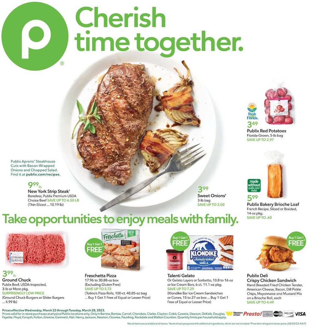 Publix Weekly Ad Sale 22nd – 28th March 2023 Page 1