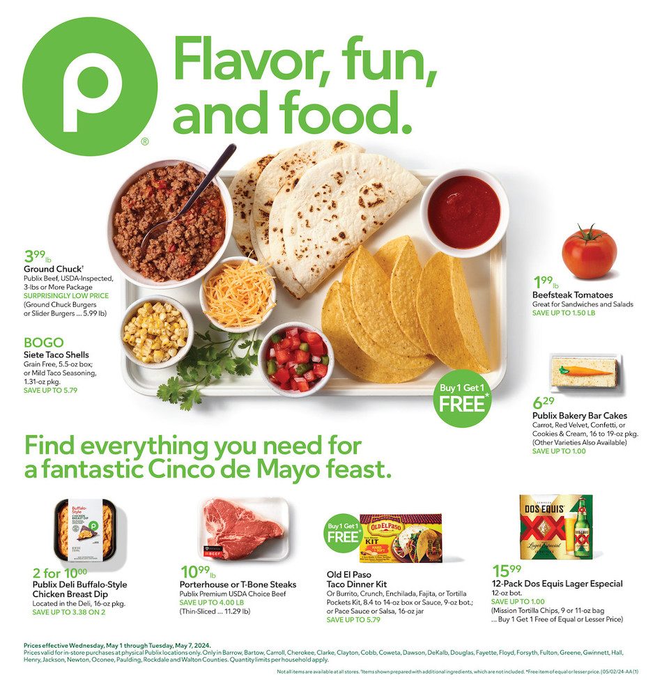 Publix Weekly Ad 1st – 7th May 2024 Page 1