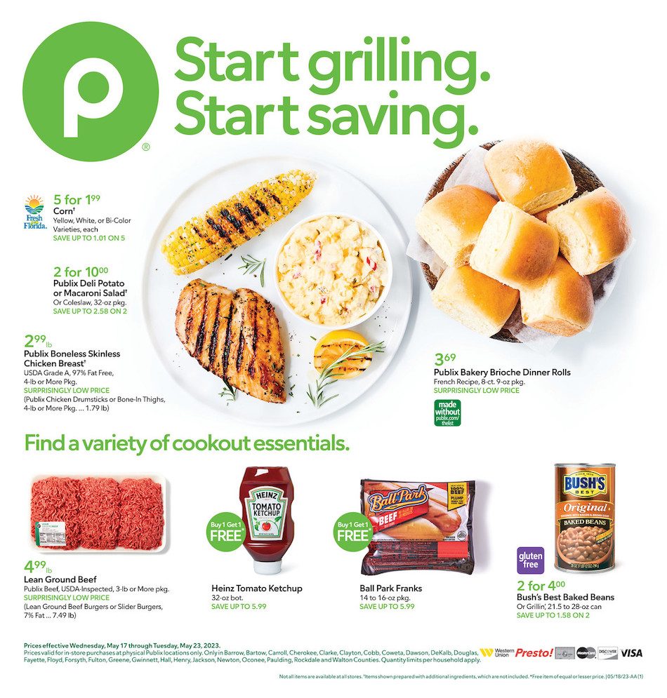 Publix Weekly Ad Sale 17th – 23rd May 2023 Page 1