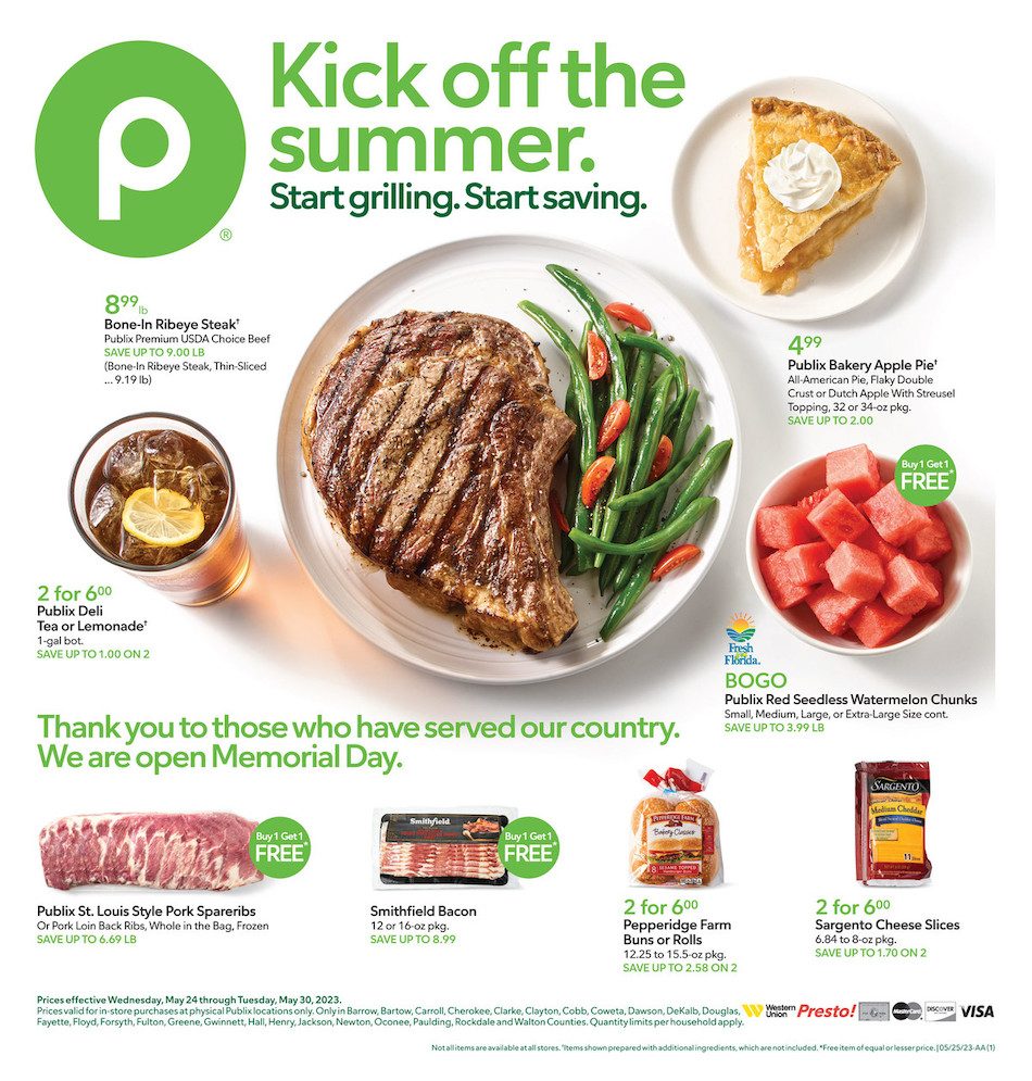 Publix Weekly Ad 24th – 30th May 2023 Page 1