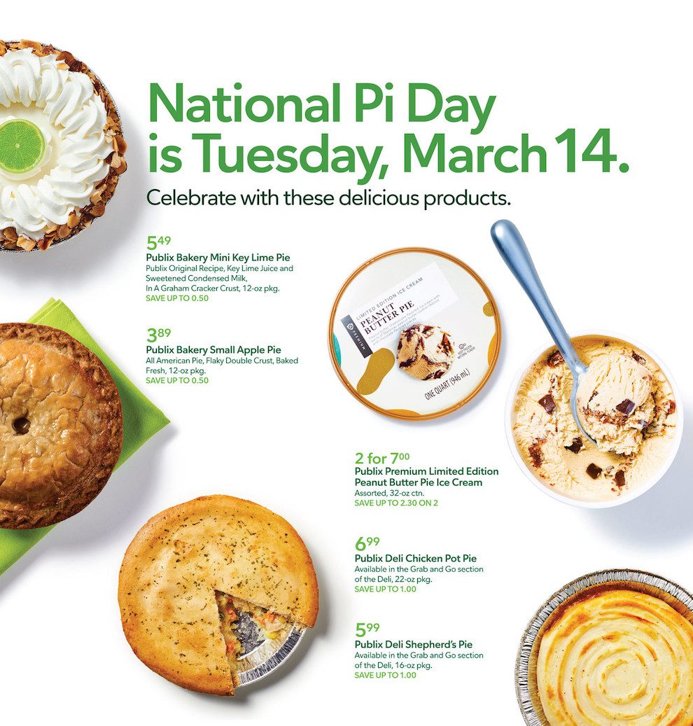 Publix Weekly ad National Pi 8th – 14th March 2023 Page 1