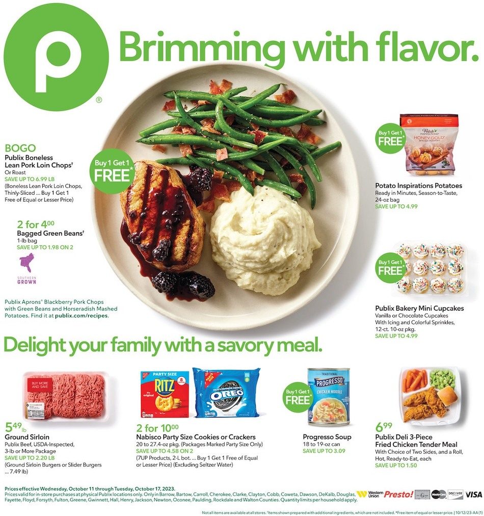 Publix Weekly Ad 11th – 17th October 2023 Page 1