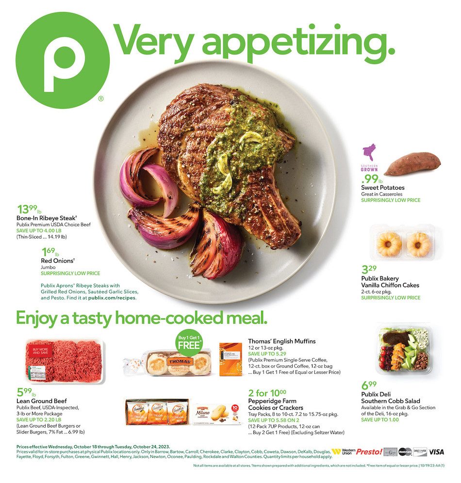 Publix Weekly Ad 18th – 24th October 2023 Page 1