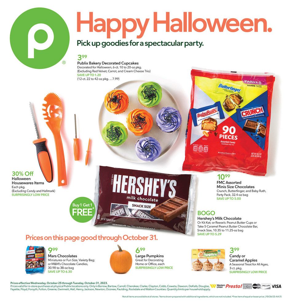 Publix Weekly Ad 25th – 31st October 2023 Page 1