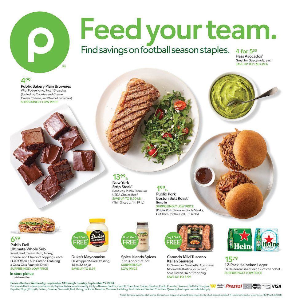 Publix Weekly Ad 13th – 19th September 2023 Page 1