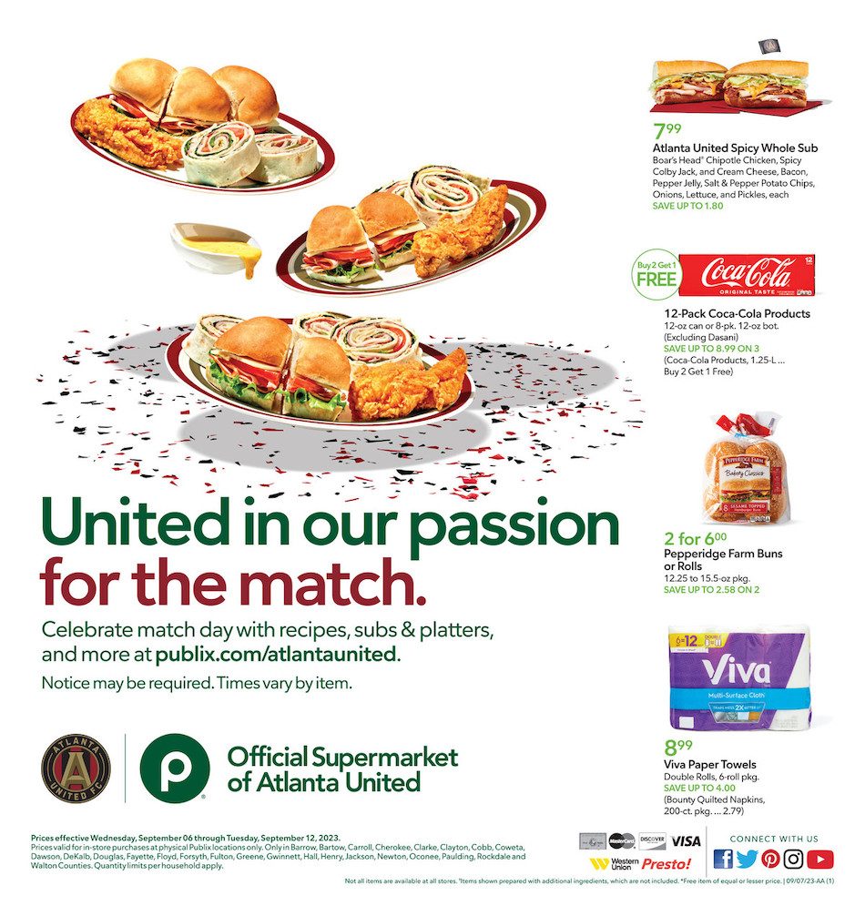 Publix Weekly Ad Sep 6th – 12th September 2023 Page 1