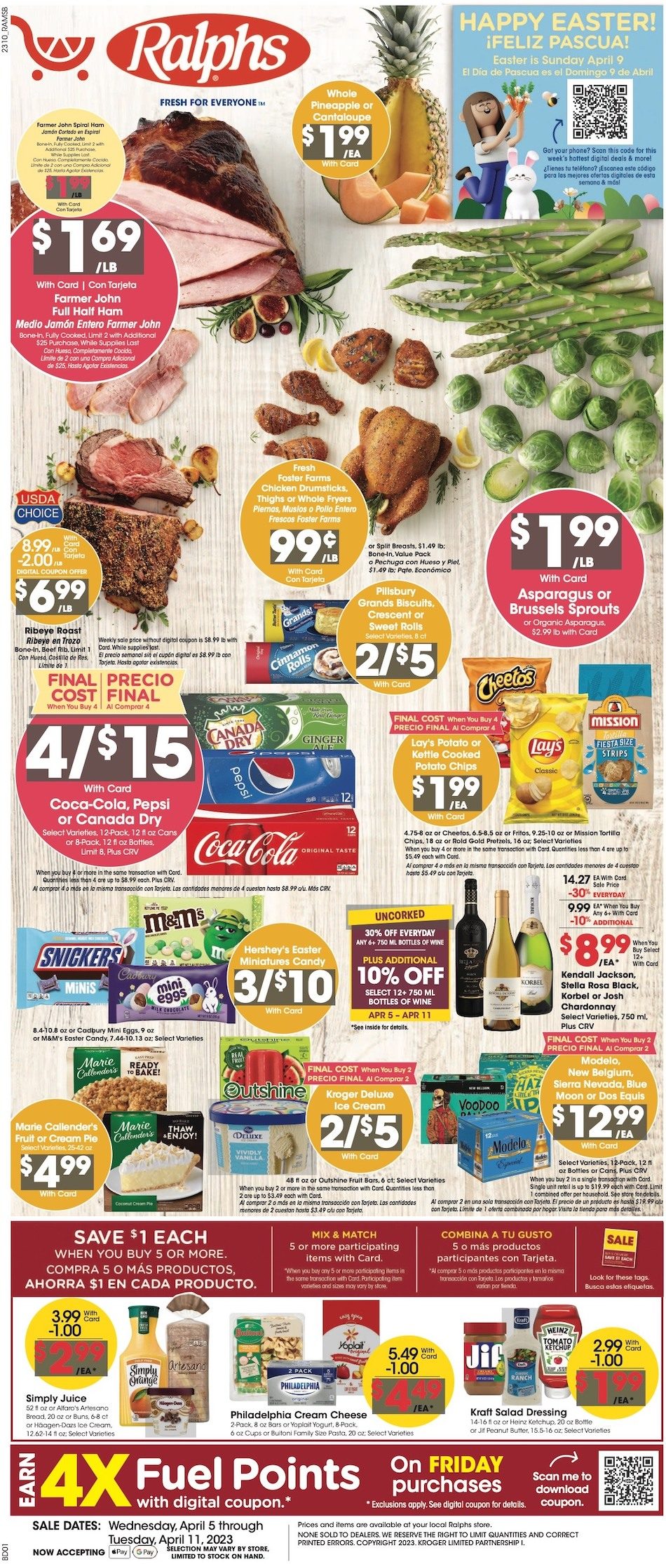Ralphs Weekly Ad Easter 5th – 11th April 2023 Page 1