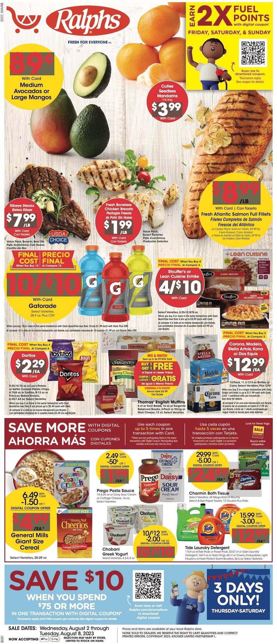 Ralphs Weekly Ad 2nd – 8th August 2023 Page 1