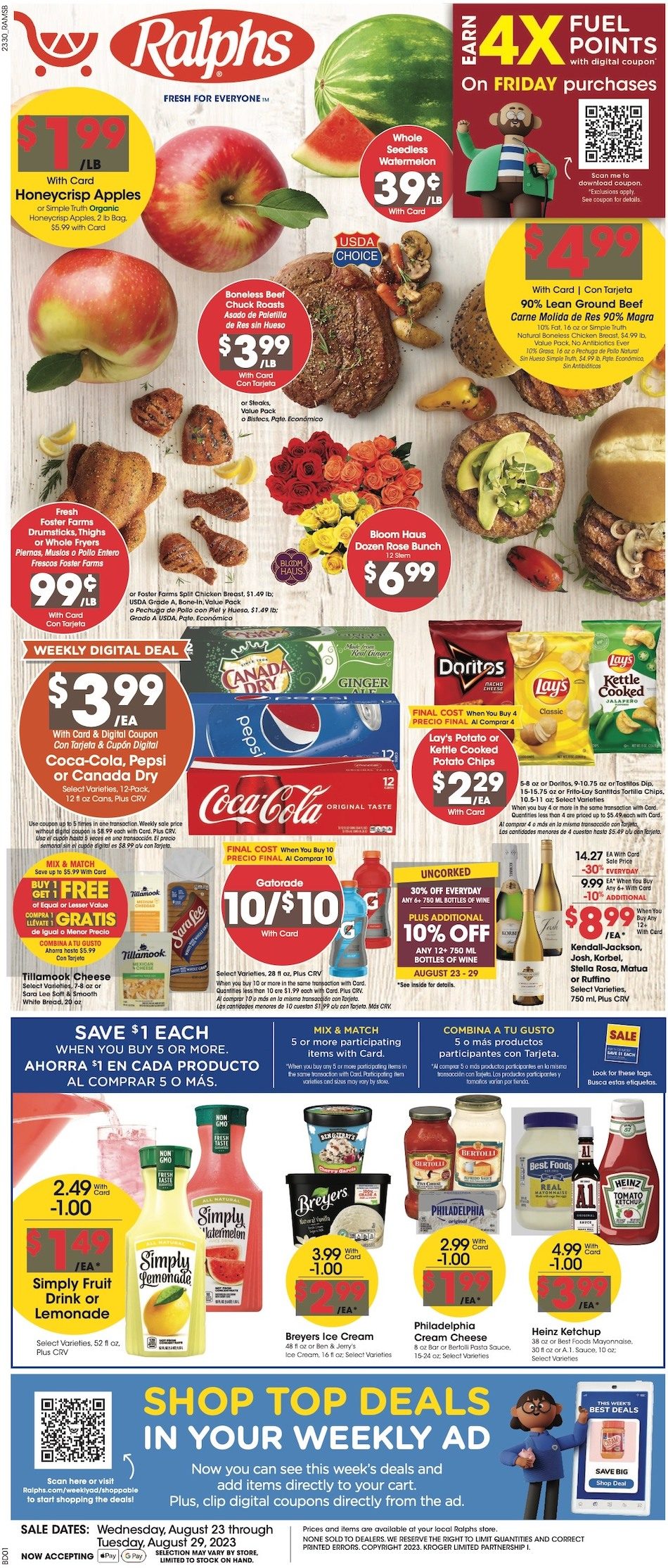 Ralphs Weekly Ad 23rd – 29th August 2023 Page 1